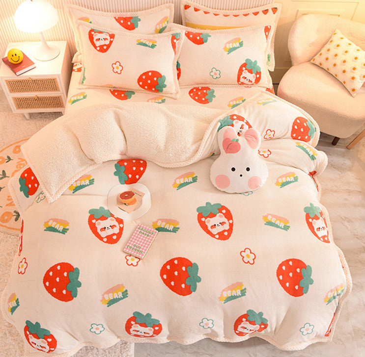 Fashion Strawberry Bedding Set JK2946