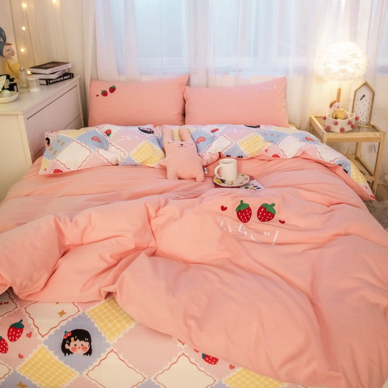 Kawaii Strawberry Bedding Set JK2478