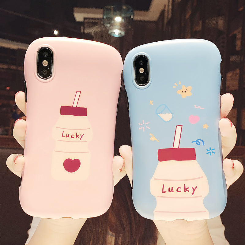 Sweet Lucky Milk Phone Case for iphone 6/6s/6plus/7/7plus/8/8P/X/XS/XR/XS Max JK1656