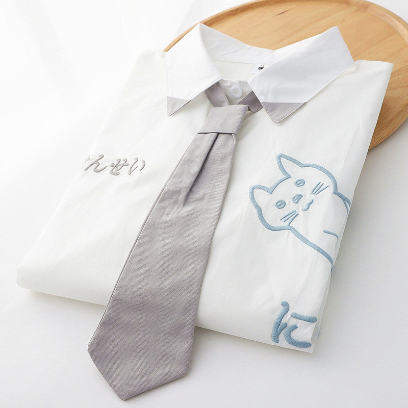 Lovely Cat Long Sleeve Shirt JK3305