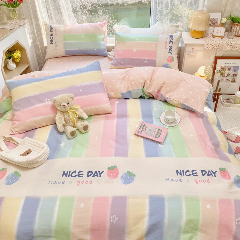 Rainbow Strawberry Bedding Set PN4981