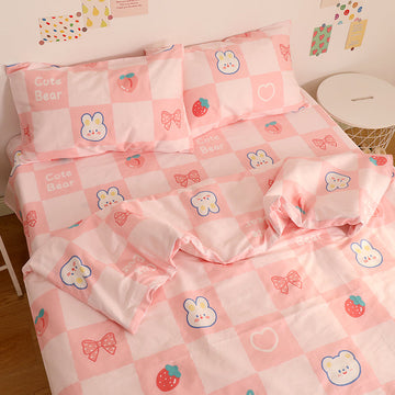 Cute Strawberry Bear Bedding Set JK3027