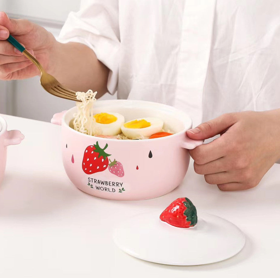 Sweet Strawberry Printed Bowl JK2428