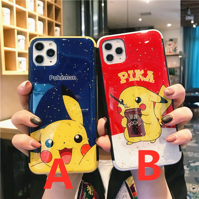 Lovely Pikachu Phone Case for iphone7/7plus/8/8P/X/XS/XR/XS Max/11/11 pro/11 pro max JK1899