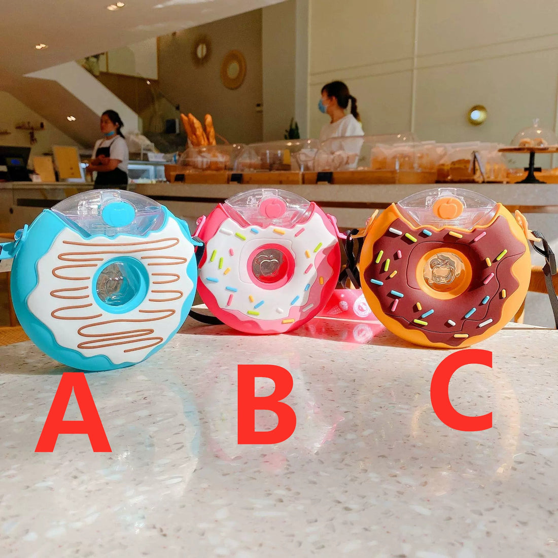 Cute Doughnuts Water Bottle PN6027