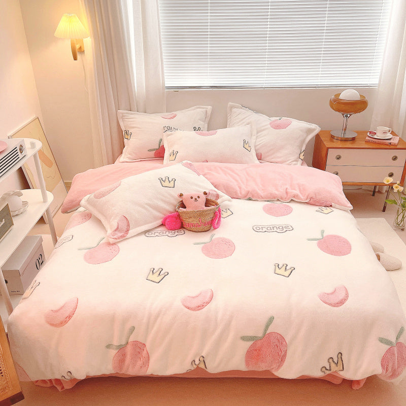 Fashion Peach Bedding Set JK3006