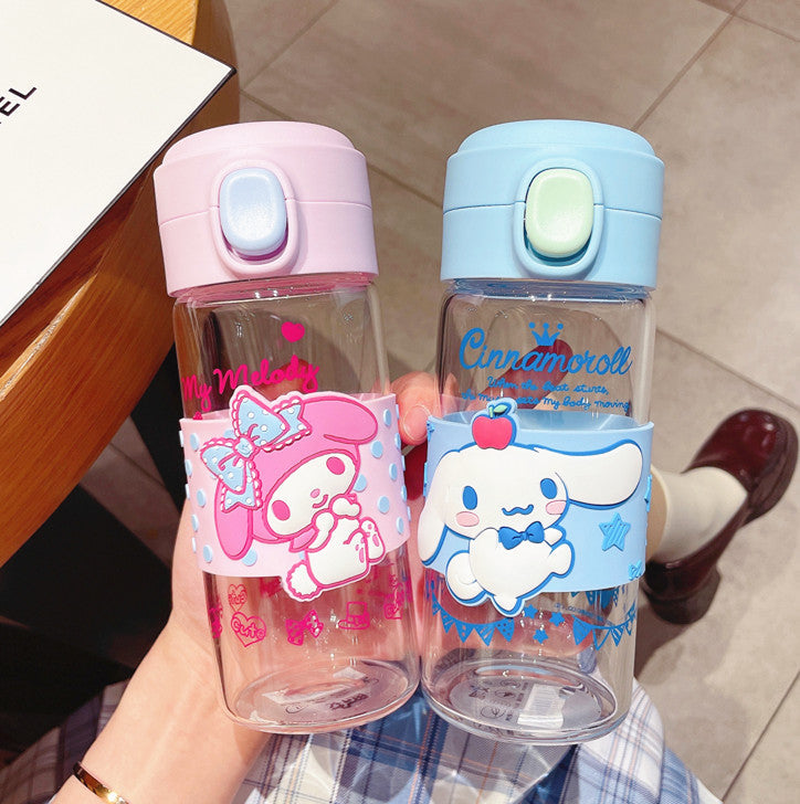 Cartoon Anime Glass Water Bottle PN5036