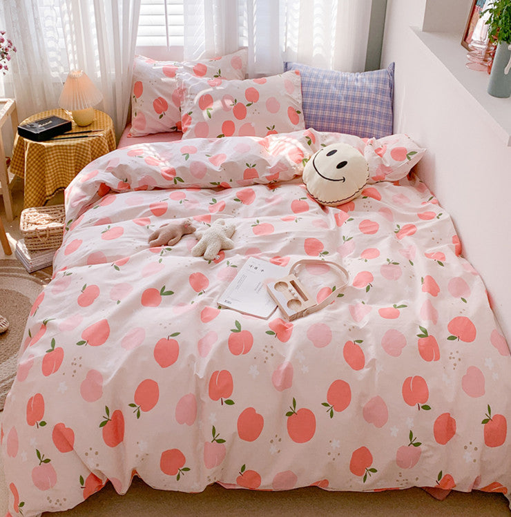 Kawaii Peach Bedding Set JK2173