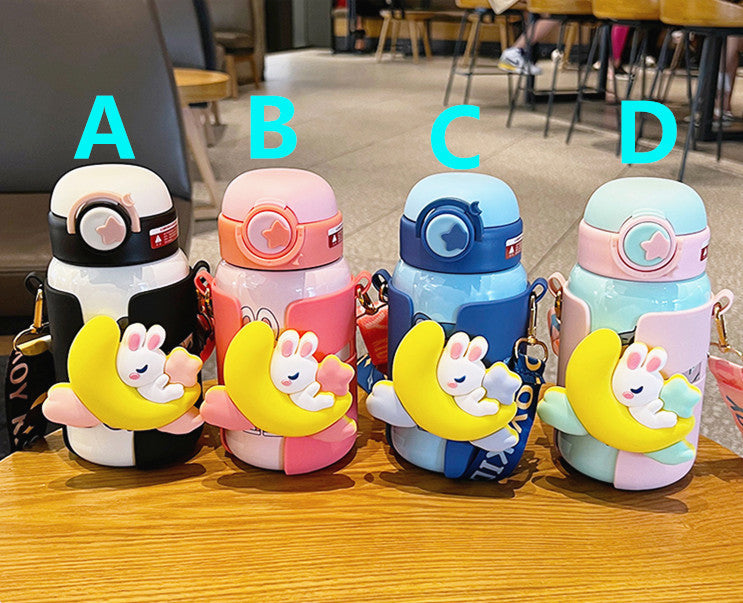 Kawaii Rabbit Vacuum Water Bottle PN5393