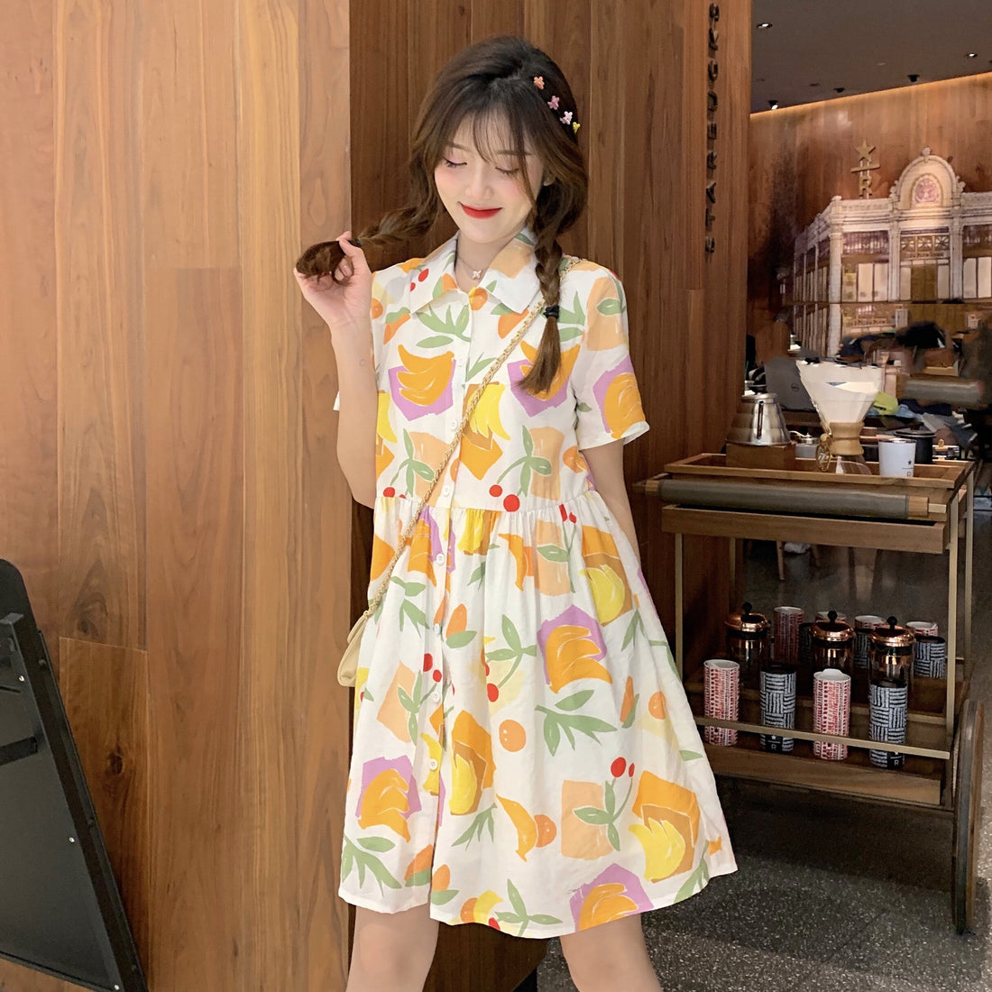 Sweet Fruits Orange One-piece Dress/T-shirt JK1595