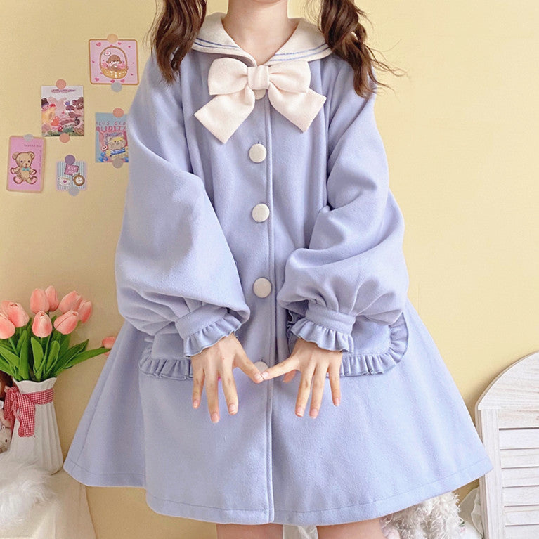 Fashion Girl Navy Coat PN5239