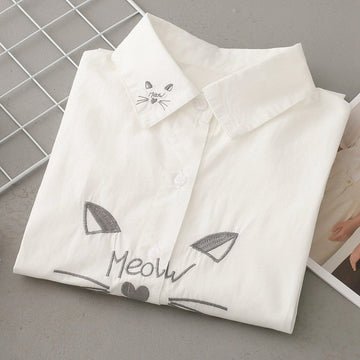 Kawaii Cat Long Sleeve Shirt JK3464