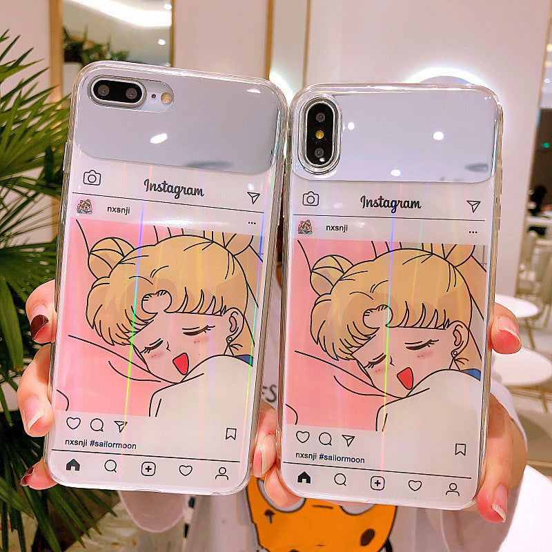 Kawaii Usagi Phone Case for iphone 6/6s/6plus/7/7plus/8/8P/X/XS/XR/XS Max JK1348