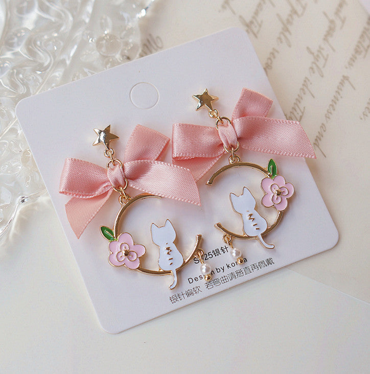 Cute Cat Earrings/Clips PN5724