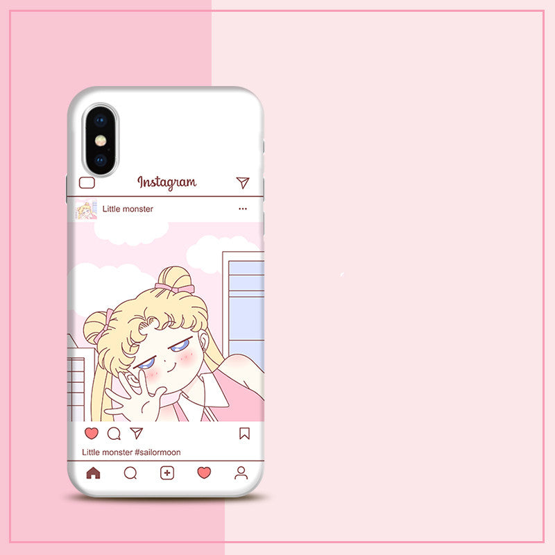 Lovely Usagi Phone Case for iphone 6/6s/6plus/7/7plus/8/8P/X/XS/XR/XS Max JK1337