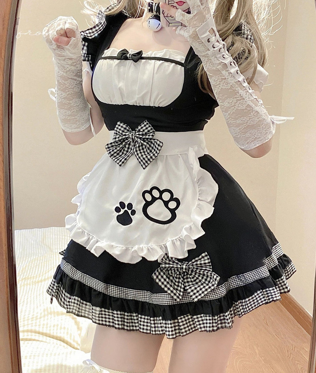 Kawaii Paw Cosplay Dress Set PN5750