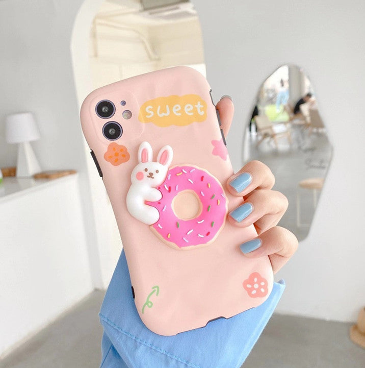 Sweet Rabbit Phone Case for iphone 7/7plus/8/8P/X/XS/XR/XS Max/11/11 pro/11 pro max JK2349