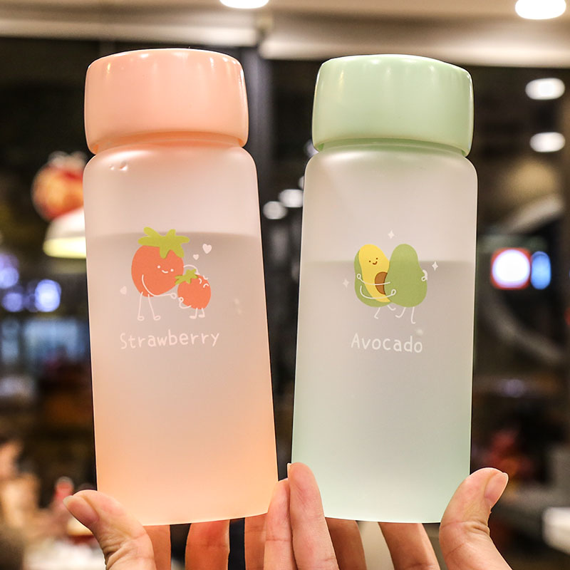 Cute Fruits Glass Water Bottle  JK2169