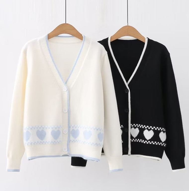 Cute Heart Sweater Coat PN5220