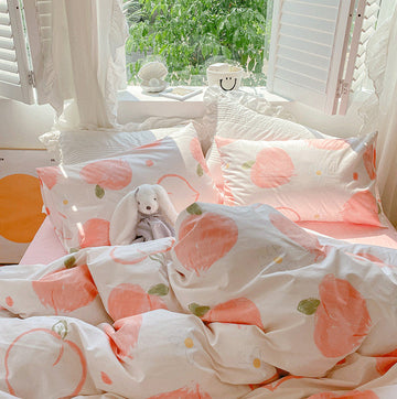 Cute Peach Bedding Set JK2840