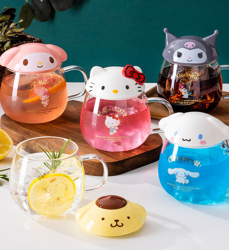 Cartoon Anime Glass Water Cups PN4977