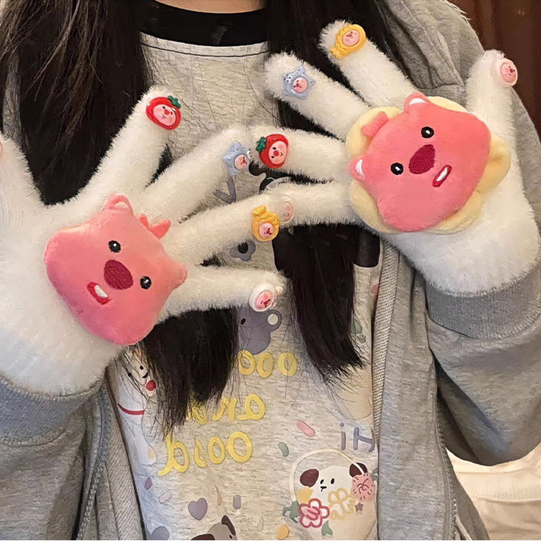 Cute Gilrs Gloves JK3736