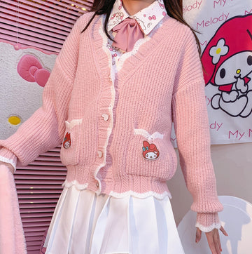 Pink Anime Sweater Coat PN5465