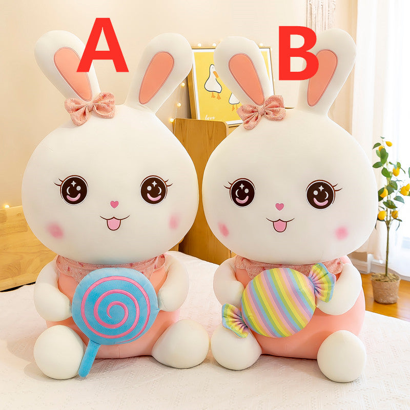 Kawaii Rabbit Candy Hold Pillow PN5733