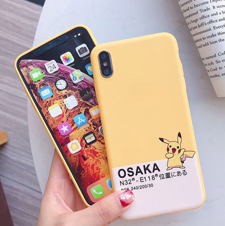 Lovely Pikachu Phone Case for iphone 6/6s/6plus/7/7plus/8/8P/X/XS/XR/XS Max JK1424