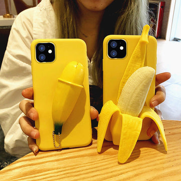 Soft Banana Phone Case for iphone 6/6s/6p/6splus/7/8/7p/8plus/X/XS/XR/XS Max/11/11 pro/11 pro max JK1871