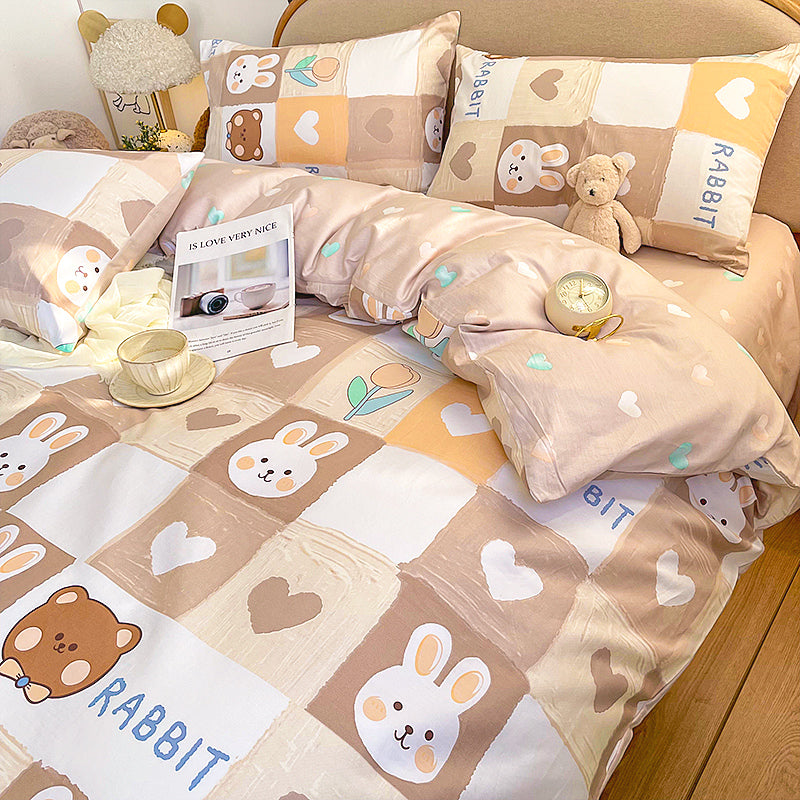 Rabbit and Bear Bedding Set JK3198