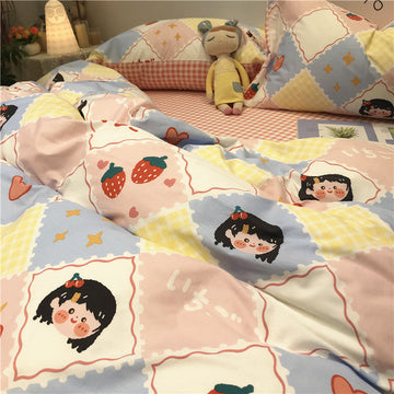 Lovely Strawberry Girl Bedding Set JK2138