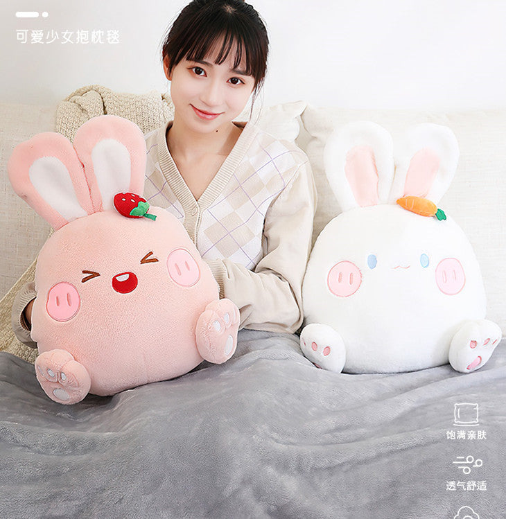 Lovely Rabbit Pillow And Blanket JK3436