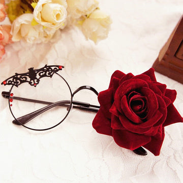 Lolita Bat Rose Glasses JK2492