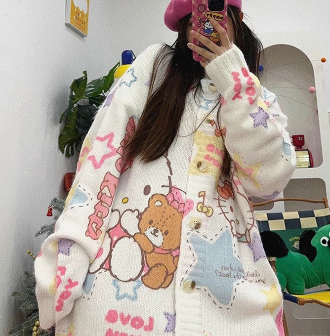 Fashion Anime Oversize Sweater Coat PN6418