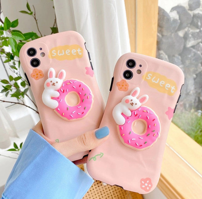 Sweet Rabbit Phone Case for iphone 7/7plus/8/8P/X/XS/XR/XS Max/11/11 pro/11 pro max JK2349