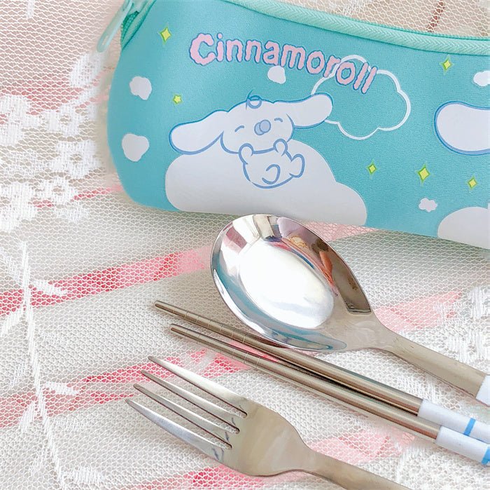 Cute Anime Spoon Fork and Chopsticks Set JK2856