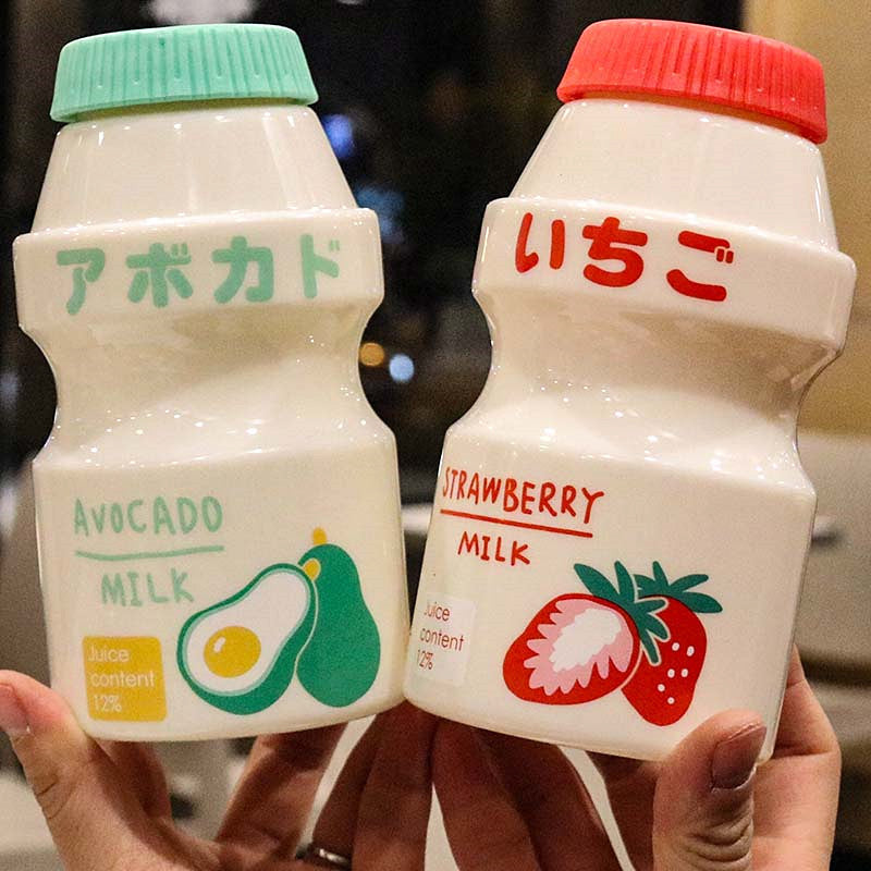 Cute Fruits Milk Water Bottle  JK2013