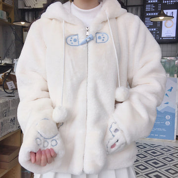 Soft Bear Hoodie Coat JK2575