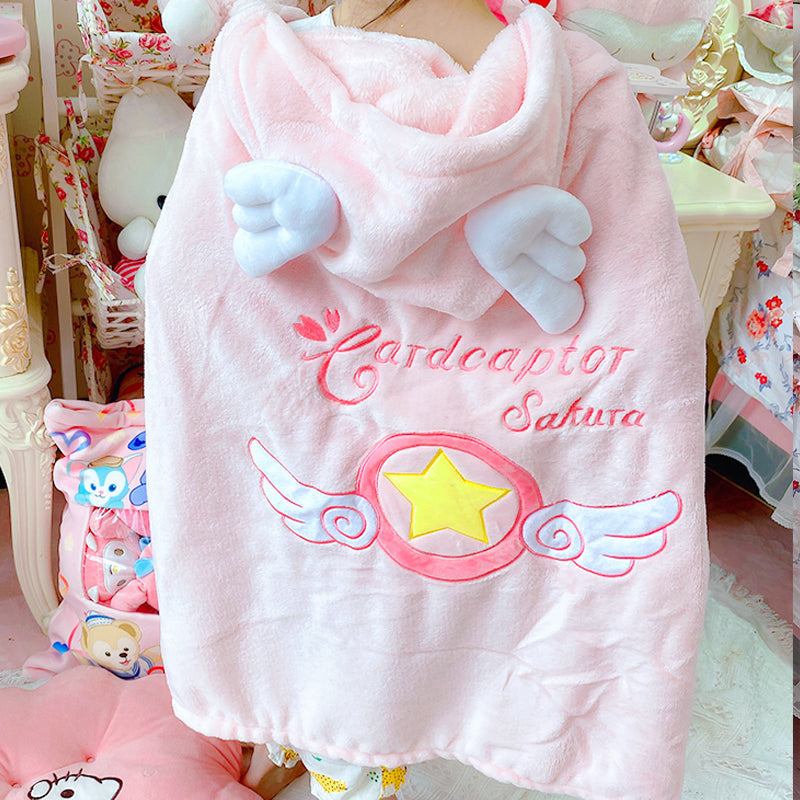 Kawaii Sakura Cloak Blanket PN5361