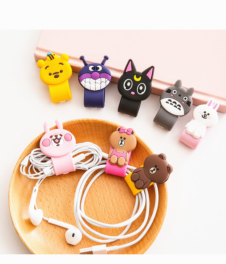 Totoro And Cartoon Earphone Wire Collector  JK1101