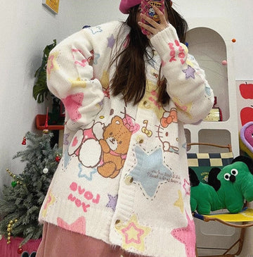 Fashion Anime Oversize Sweater Coat PN6418