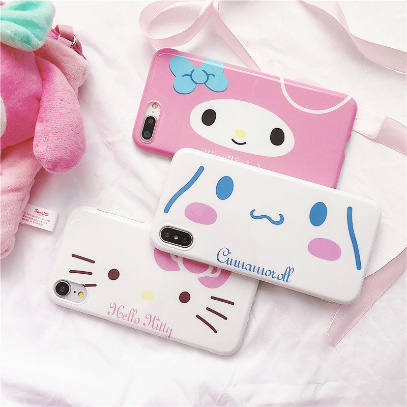 Cinnamoroll and Hello kitty Phone Case for iphone 6/6s/6plus/7/7plus/8/8P/X/XS/XR/XS Max JK1496