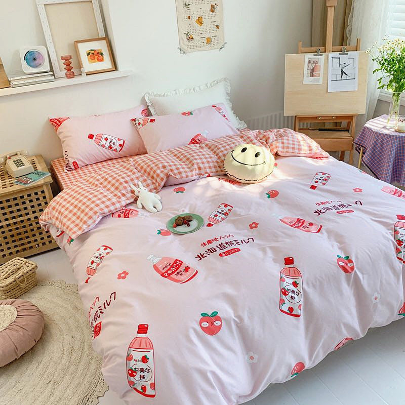 Strawberry Milk Bedding Set JK2250