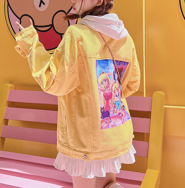 Kawaii Sailormoon Jeans Coat PN5269