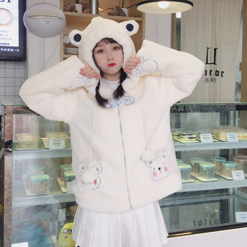 Soft Bear Hoodie Coat JK2575