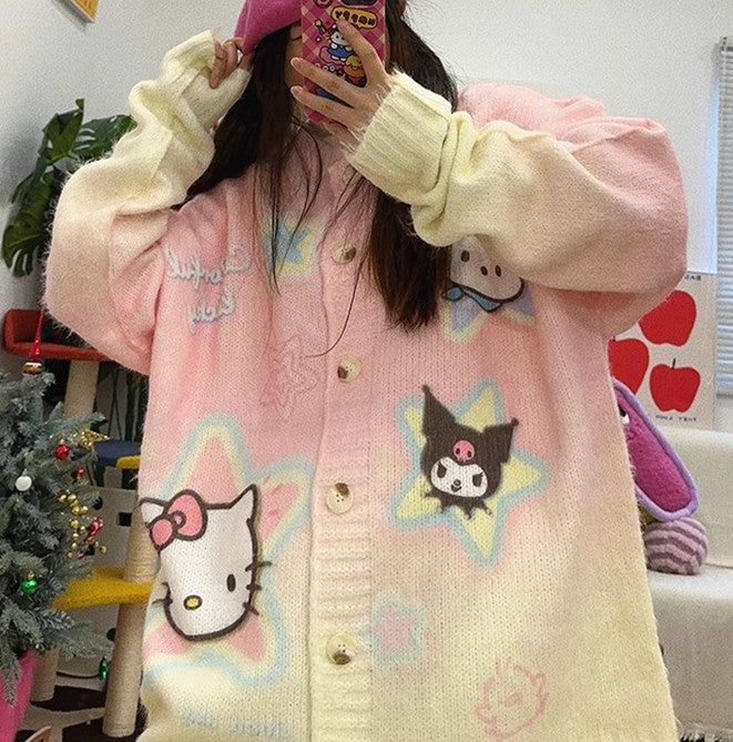 Cute Anime Oversize Sweater Coat PN6406