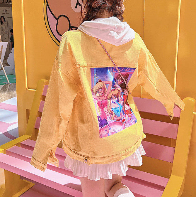 Kawaii Sailormoon Jeans Coat PN5269