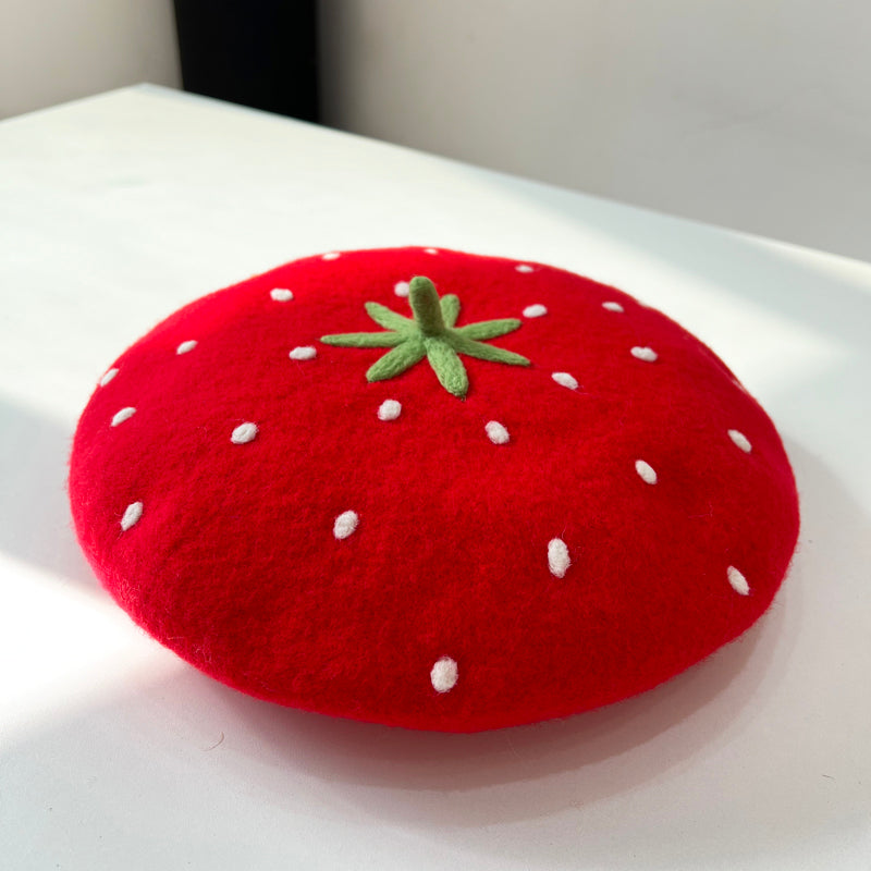 Fashion Strawberry Beret PN5748