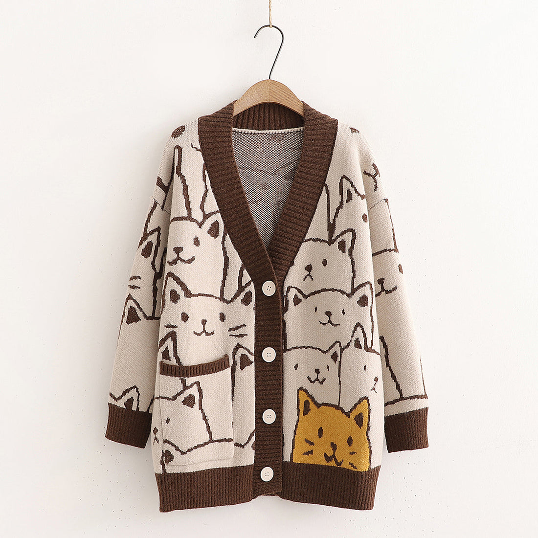 Cute Cats Sweater Coat JK2936